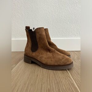 PAUL GREEN Brown Suede Chelsea Boot Women's Sz 4.5 UK / 7 US